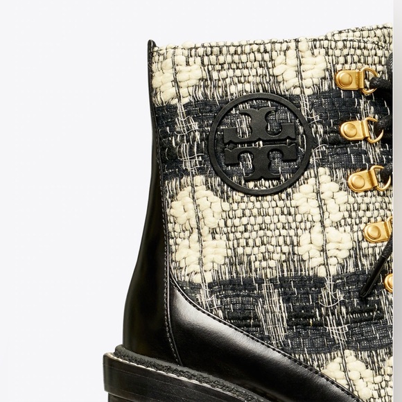 Brand new in box Tory Burch MILLER WOOL LUG SOLE BOOT lug booties size 8 - Picture 10 of 11